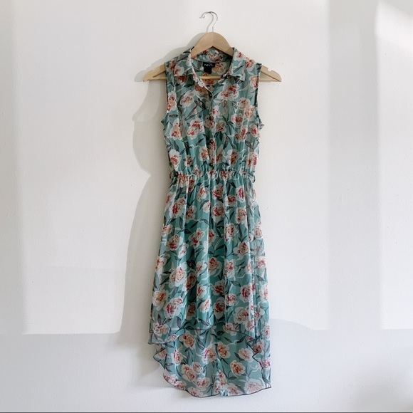 Rue21 Floral Asymmetrical Hem Floral Dress - Picture 1 of 7